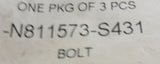 Genuine OEM Ford N811573-S431 - Manifold Bolt (qty.3)