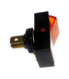 Auto Value 62961-1 Jumbo Glow Rocker Amber Button 20 Amp 12 VDC