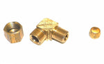 Big A Service Line 3-16942 Brass 90 deg Street Elbow Fitting 1/4" x 1/8"