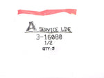 Big A Service Line 3-16080 Automotive Hydraulic Sleeve 1/2" One PKG 5 Pcs