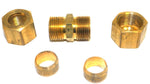 Big A Service Line 3-16280 Brass Male Connector Kit 1/2" Pipe x 1/2" Thread