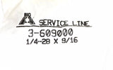 Big A Service Line 3-609000 Hydraulic Grease Fitting 1/4-28mm x 9/16mm Qty 5 Pcs