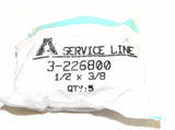 Big A Service Line 3-22680 Automotive Hydraulic Sleeve Nut 1/2" x 3/8" Qty 5 Pcs