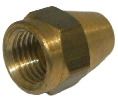 Big A Service Line 3-14104 Brass Long Nut 1/4"