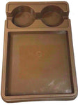 Rubber Queen 6243 Snack Tray Console (Beige) Brown