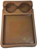 Rubber Queen 6243 Snack Tray Console (Beige) Brown