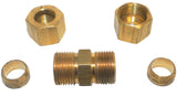 Big A 3-16260 Brass Male Connector Kit 3/8" Pipe x 1/4" Thread Lot Of 10 Kits
