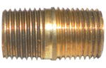 Big A Service Line 3-21220 1/8" Male NPT x Close Length Brass Pipe Nipple