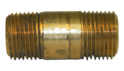 Big A Service Line 3-21361 Brass Long Nipple Male Thread Size: 3/8" x 1-1/2"