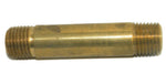 Big A Service Line 3-21343 Brass Long Nipple Male Thread Size: 1/4" x 2-1/2"