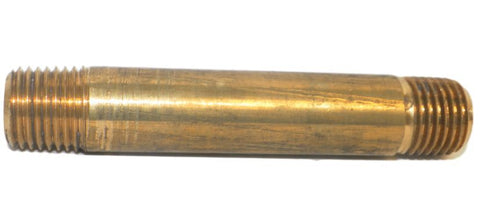 Big A Service Line 3-21344 Brass Long Nipple Male Thread Size: 1/4" x 3"