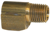 Big A Service Line 3-21660 90 deg Brass Street Elbow, MNPT x FNPT, 3/8" x 3/8"