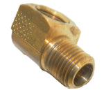 Big A Service Line 3-21660 90 deg Brass Street Elbow, MNPT x FNPT, 3/8" x 3/8"