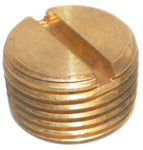 Big A Service Line 3-21760 Brass Slotted Head Plug 3/8"