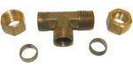 Big A Service Line 3-171908 Brass Pipe, Tee Fitting Kit 5/8" x 1/2"