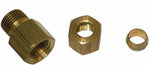 Big A Service Line 3-166540 Brass Hex Reducer coupling 5/16"x1/4" Lot Of 10 Pcs