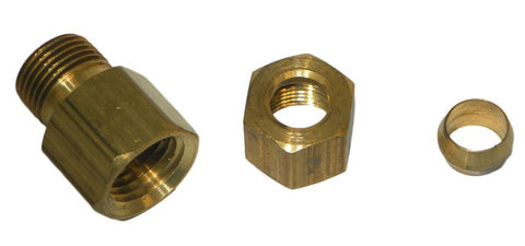 Big A Service Line 3-166540 Brass Hex Reducer coupling 5/16" x 1/4"