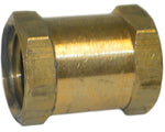 Big A Service Line 3-20320 Brass Fitting, Hose Coupling 1/8" F NPT x 1/8" F NPT