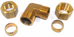 Big A Service Line 3-165900 Brass Pipe, 90 deg Street Elbow Fitting 5/8" x 5/8"