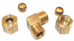 Big A Service Line 3-165400 Brass Pipe, 90 deg Street Elbow Fitting 1/4" x 1/4"