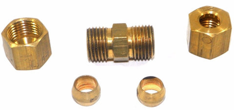 Big A 3-162400 Brass Male Connector Fitting Kit 1/4" Thread x 1/4" Pipe