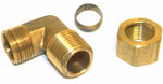 Big A Service Line 3-169908 Brass Pipe, 90 deg Street Elbow Kit 5/8" x 1/2"