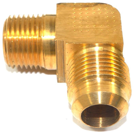 Big A Service Line 3-149908 Brass Pipe, 90 deg Street Flare Elbow 5/8" 1/2"