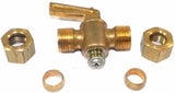 Big A Service Line 3-45860 Shut-off 3/8" NPTF Male Drain Cock Brass Valve