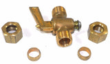 Big A Service Line 3-45860 Shut-off 3/8" NPTF Male Drain Cock Brass Valve