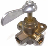Big A Service Line 3-47040 Brass Pipe, 3 Way 1/4" Fnpt Female Valve