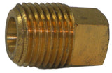 Big A 3-22120 Male Thread Square Head Plug 1/8" Solid Brass Tube Lot Of 5 Pcs