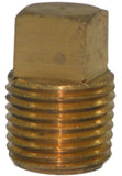 Big A 3-22120 Male Thread Square Head Plug 1/8" Solid Brass Tube Lot Of 10 Pcs