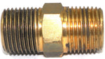 Big A Service Line 3-22266 Brass Pipe, Male Connector Fitting 3/8" x 3/8"