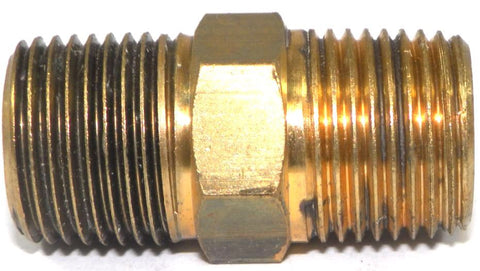 Big A Service Line 3-22266 Brass Pipe, Male Connector Fitting 3/8" x 3/8"