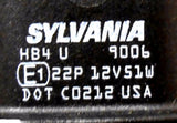 Sylvania 9006 HB4 Low-Beam Halogen Bulb Light Lamp 12V 51W DOT C0212