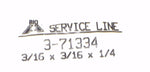 Big A Service Line 3-71334 Slip-Not Tee Fitting White 3/16" x 3/16" x 1/4"