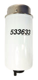 Carquest 86633 Premium Fuel Water Filter Separator 533633