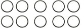 Quantity of (10) Federal Mogul 623004 National Gaskets 1/8X2X2-1/4
