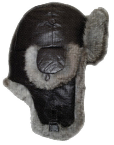 Yukon HG413 Alaskan Hat Leather - Black X-Large