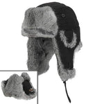 Yukon HG503 Tracks Taslan Alaskan Hat with Rabbit Fur Trim - Youth (L)