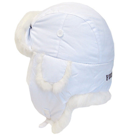 Yukon HG666 Taslan Alaskan Hat - White with White Fur Large