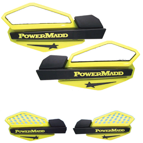 Powermadd 34206 Star Handguard System Fits Suzuki - Yellow/Black