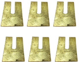Specialty Products Company 10714 Set of 6 Bronze 4" x 1° Truck Axle Shims