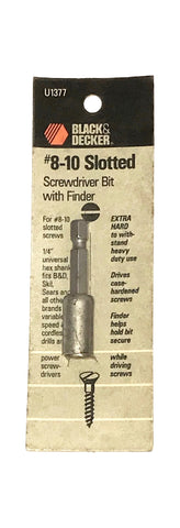 Black & Decker U1377 Screwdriver Insert Bit with Finder